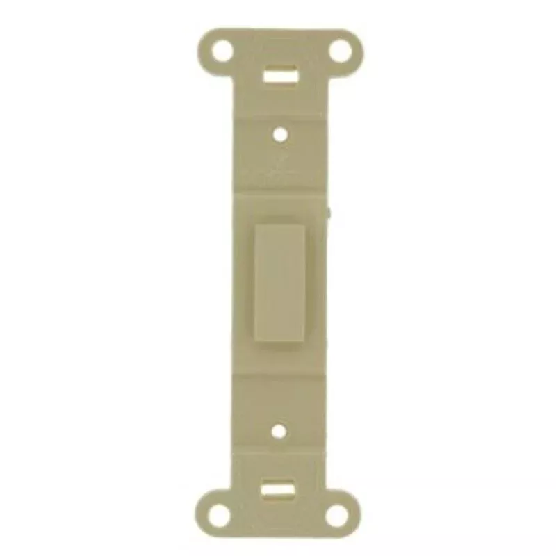 Blank Toggle Adapter, No Hole, Plastic, Ivory By Leviton 80700-I