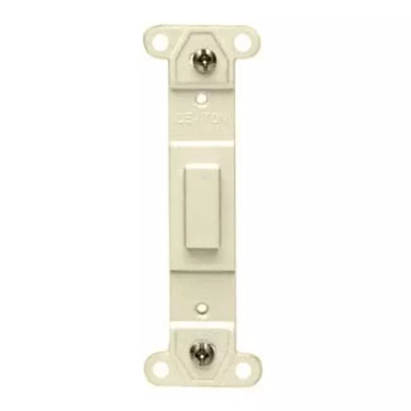 Blank Toggle Adapter, No Hole, Plastic, Light Almond By Leviton 80700-T
