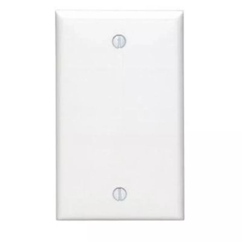 Blank Wallplate, 1-Gang, Thermoset, White, Standard, Box Mount By Leviton 88014