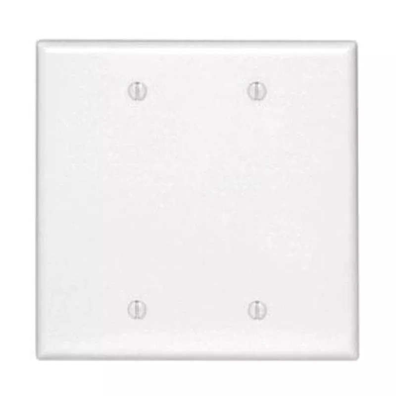 Blank Wallplate, 2-Gang, Thermoset, White, Midway By Leviton 80525-W