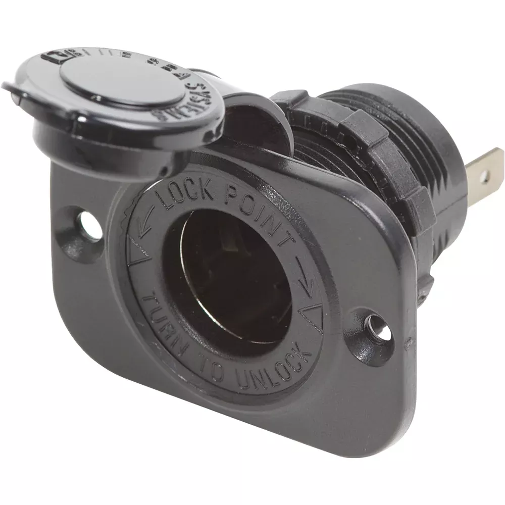 Blue Sea 12 Volt Dash Socket – Black [1011]