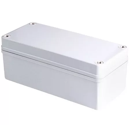 Boxco BC-AGS-081807 Enclosure, 80x180x70, Solid Gray Screw Cover, ABS Plastic