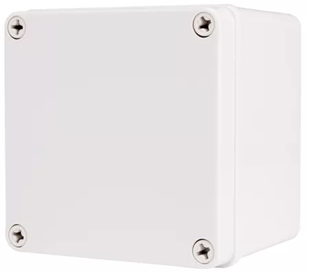 Boxco BC-AGS-121210 Enclosure, 125x125x100, Solid Gray Screw Cover, ABS Plastic