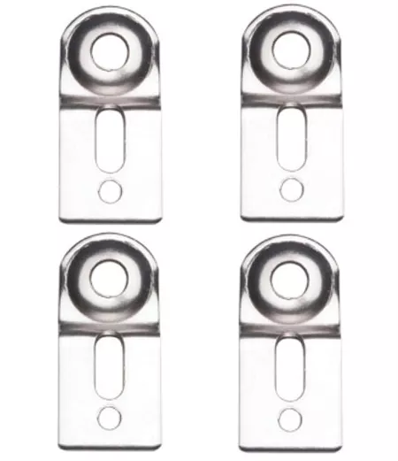 Boxco BC-B50-BP B50 Medium Steel Wall Mount Bracket, 4 Pack