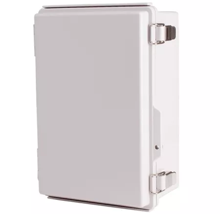 Boxco BC-CGP-203013 Enclosure, 200x300x130, Solid Gray Hinged Lid, Polycarbonate