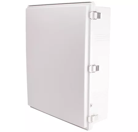 Boxco BC-CGP-506018 Enclosure, 530x630x185, Solid Gray Hinged Lid, Polycarbonate