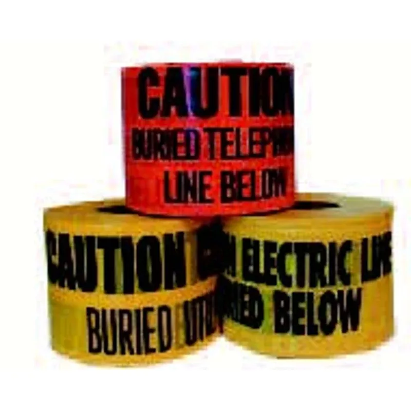 “Buried Electric Line Below” Underground Tape, 6″ x 1000′, Red By Dottie UT29D