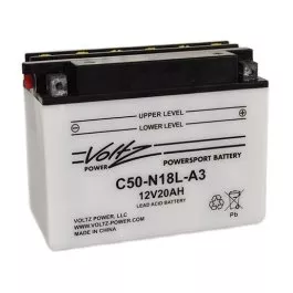 C50-N18L-A3 Power Sports Battery, with Acid