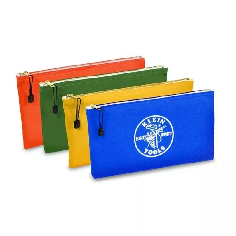 Canvas Tool Pouches Olive/Orange/Blue/Yellow By Klein Tools 5140