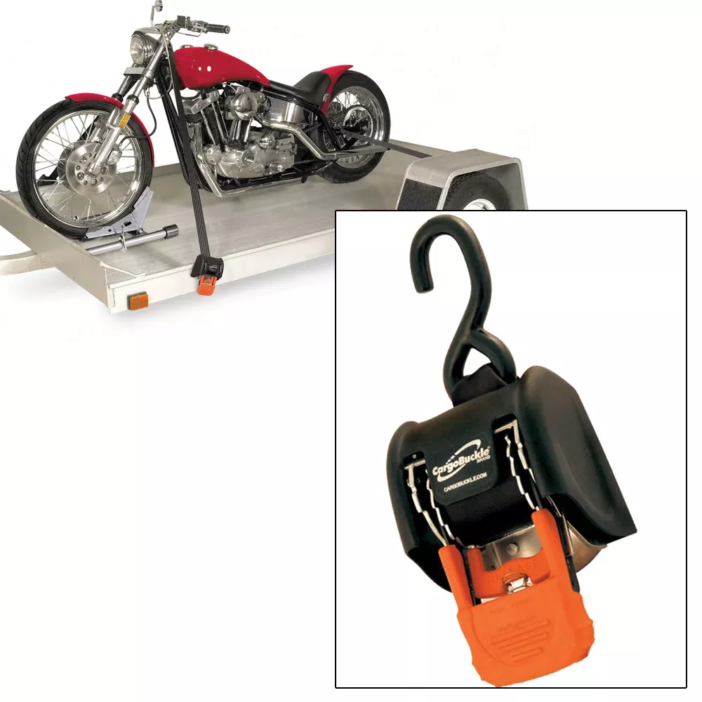 CargoBuckle G3 Retractable Ratchet Tie-Down – 2″ x 72″ – Pair [F18800]