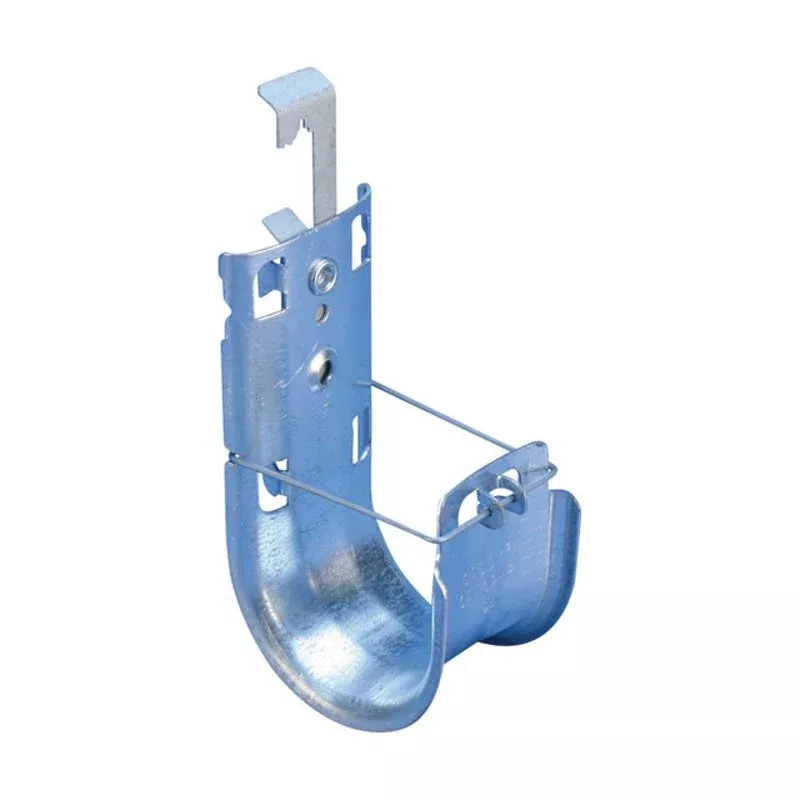 Cat HP 2″ J-hook with multi-function clip 3/8″ rod, #12–#8 wire By nVent Caddy CAT32HP4Z34