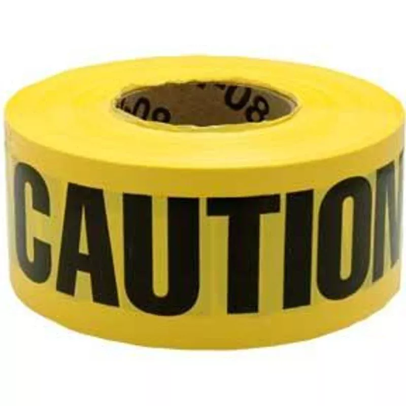 “Caution” Barricade Tape, 3″ x 1000′, Yellow By 3M 300-Y-3X1000FT