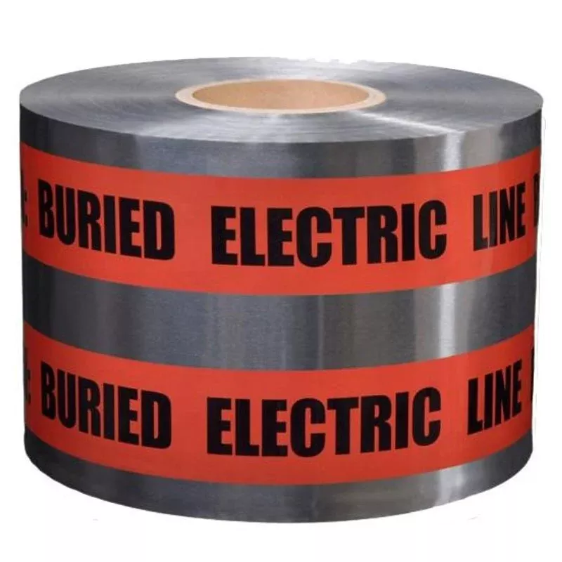 “Caution Buried Electric Line Below” Barricade Tape, 6″ x 1000′ By 3M 408