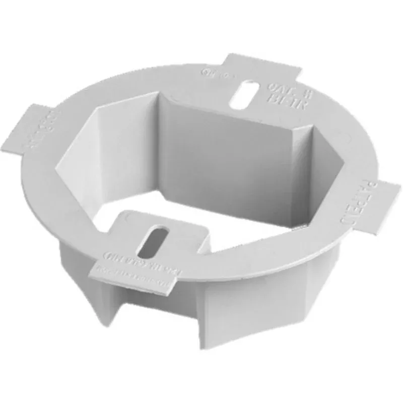 Ceiling Box Extender, 2-Gang, Depth: 1-1/2″, White, Non-Metallic By Arlington BE1R