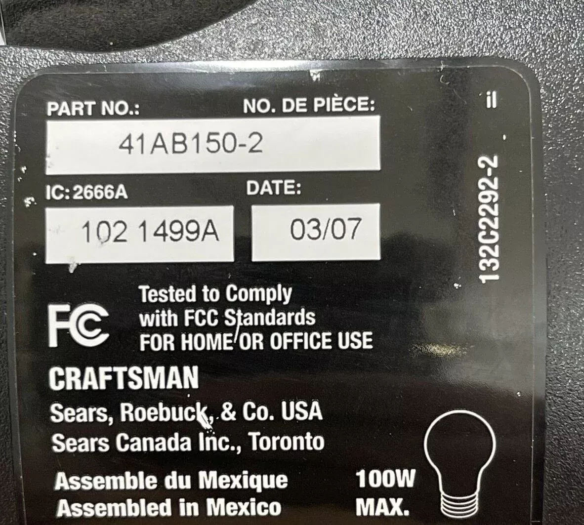 Chamberlain 41AB150-2 Receiver Logic Circuit Board Purple Learn – BOARD ONLY!!