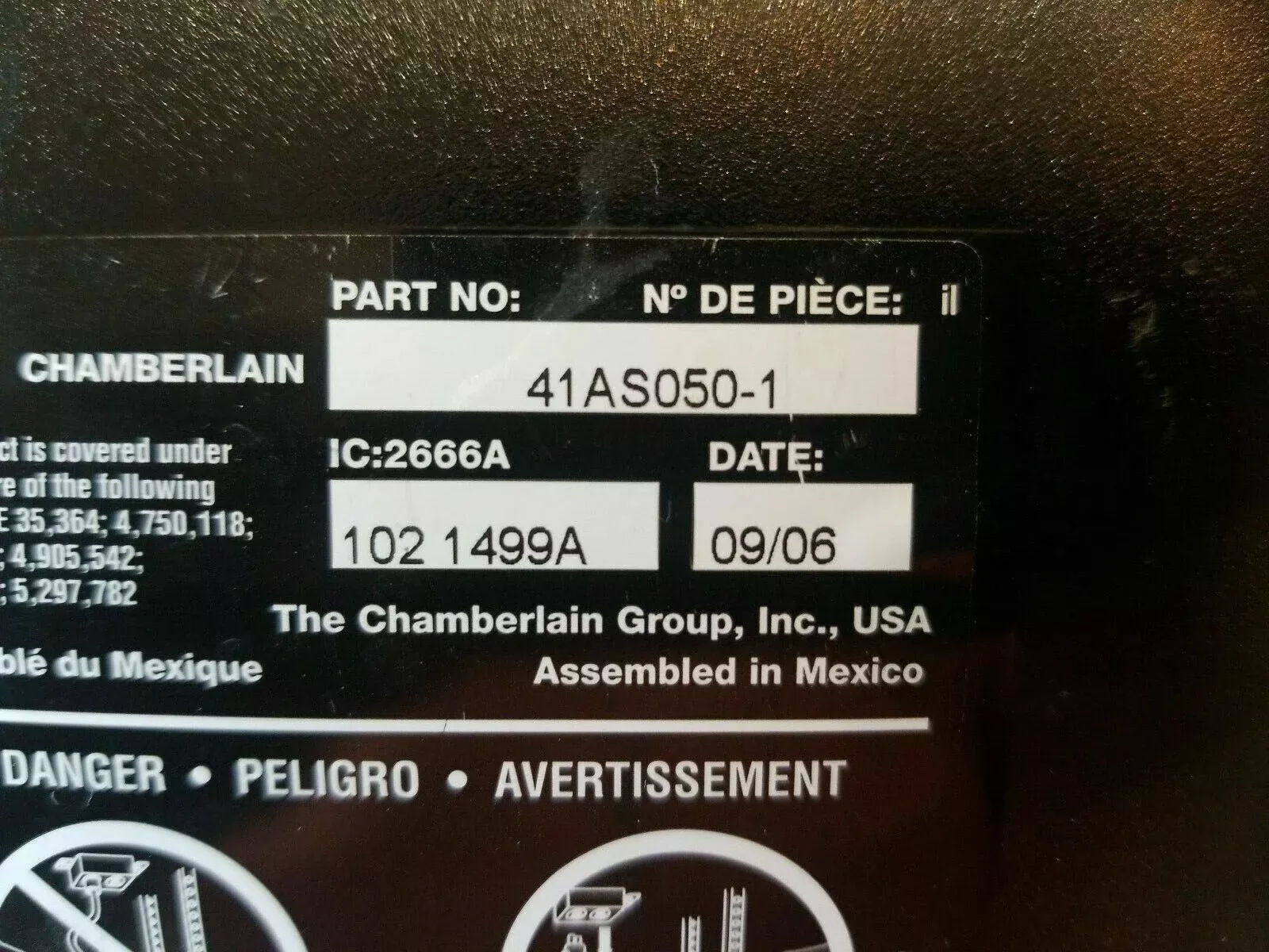 Chamberlain 41AS050-1 Receiver Logic Circuit Board Purple Learn – BOARD ONLY!!