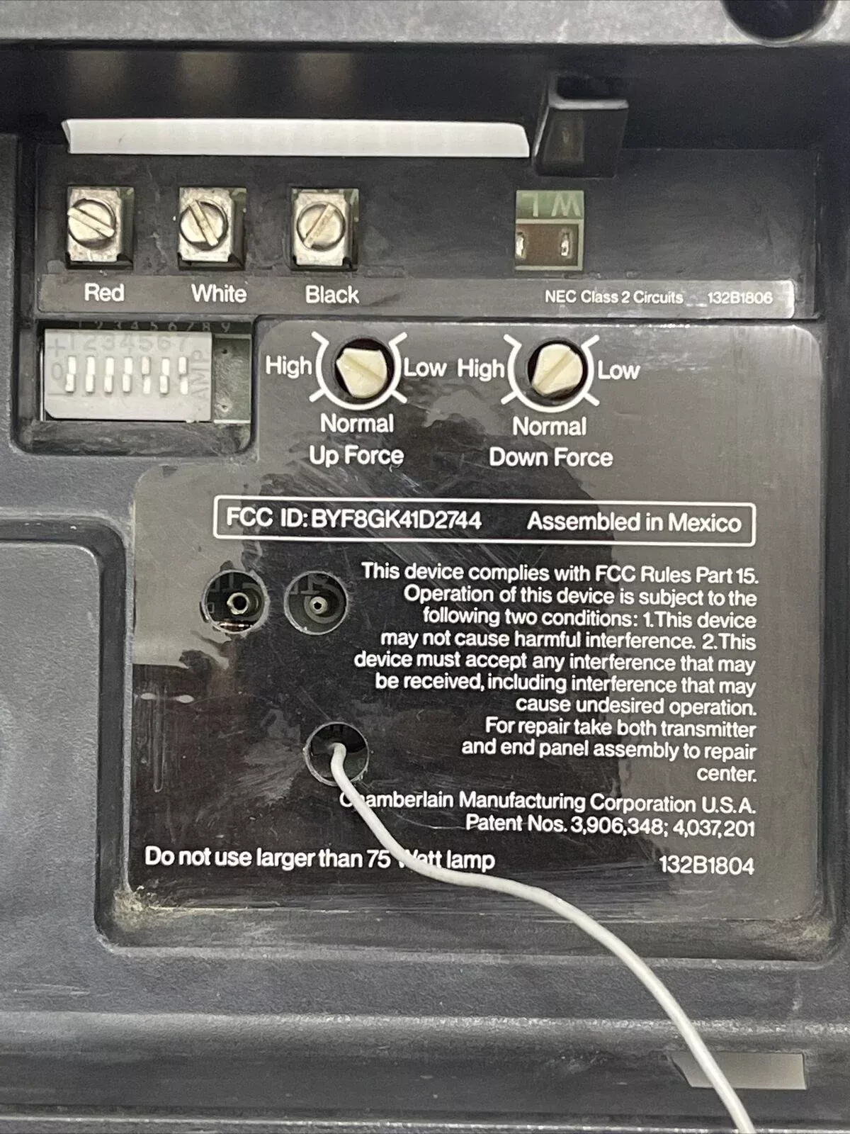 Chamberlain 41D2744 Garage Door Operator Circuit Logic Board – 7 Dip 3 Terminal