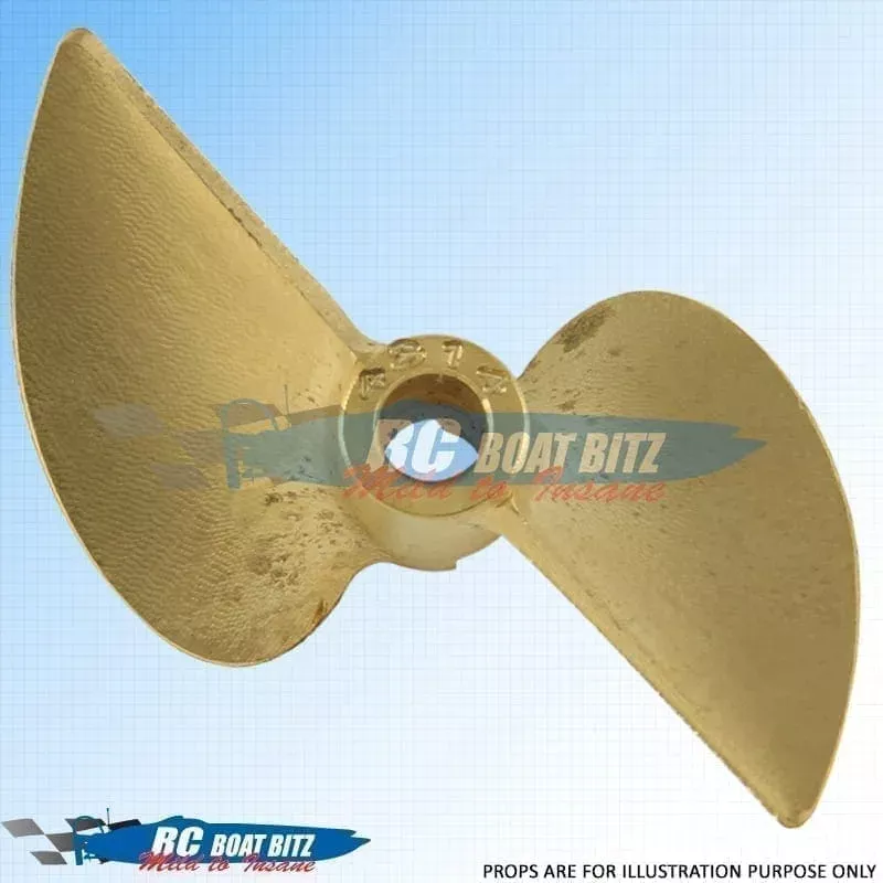 CNC bronze 48mm 2 blade prop 4814