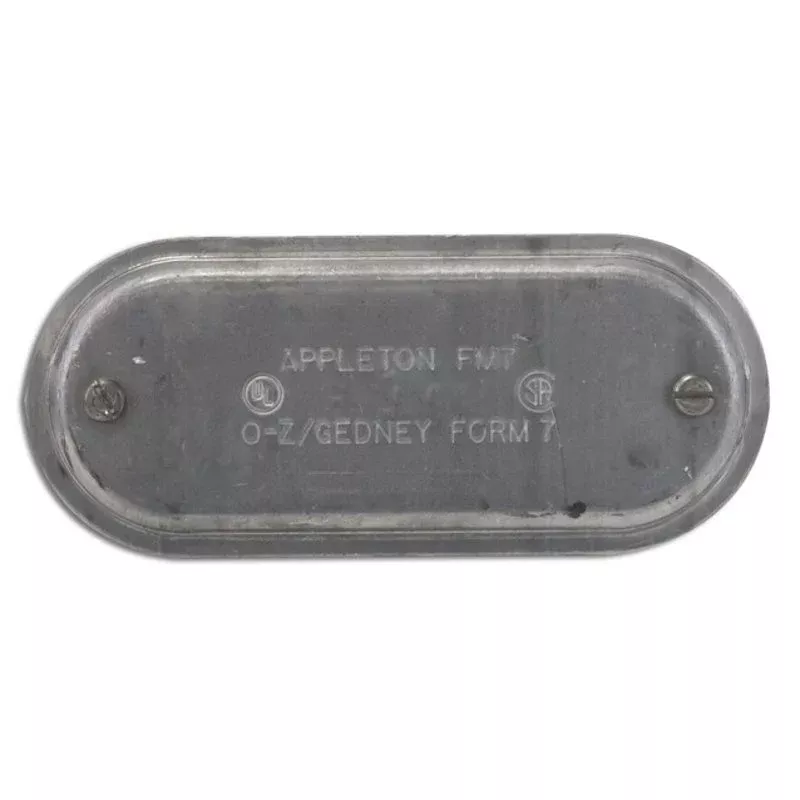 Conduit Body Cover, 1″, Form 7, Aluminum By Appleton APP370SA