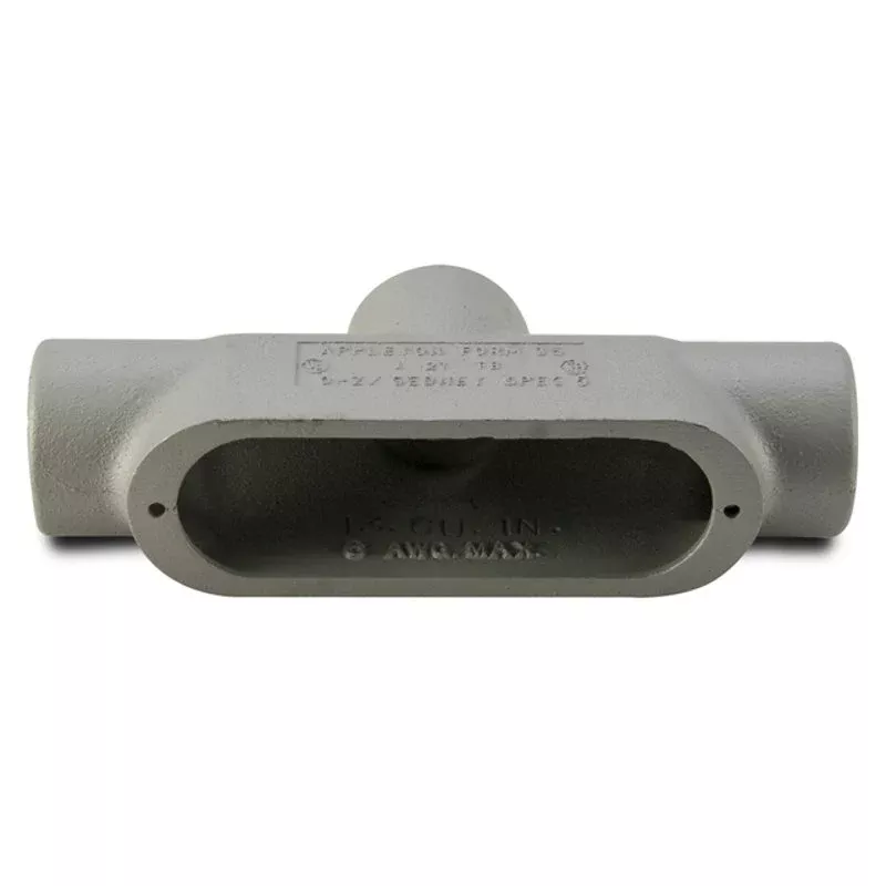 Conduit Body, Type TB, Diameter 1", Form 35, Malleable Iron By Appleton TB100M