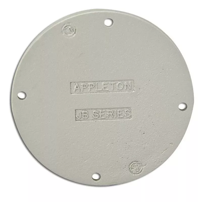 Conduit Outlet Box Cover, Blank, Malleable Iron By Appleton JBKB