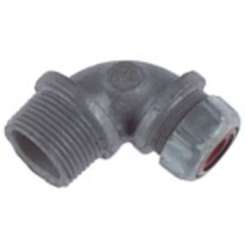 Cord/Cable Connector, Strain Relief, Liquidtight, 90°, 1/2″ By Thomas & Betts 2269