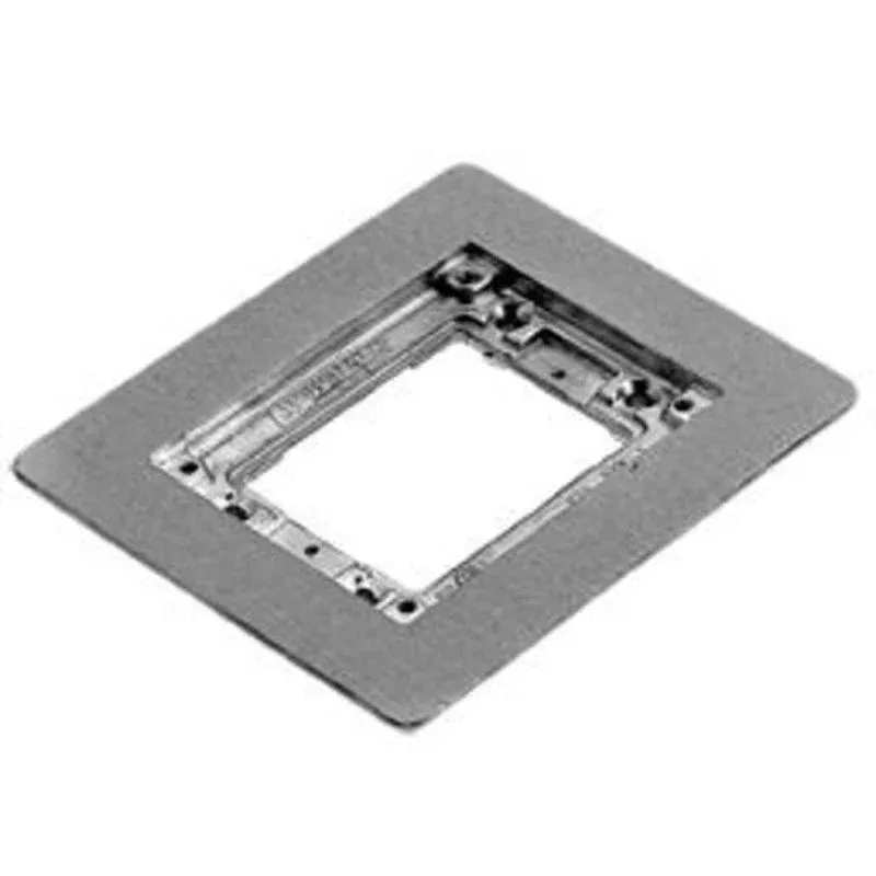 Cover Plate Flange, 1-Gang, Metallic By Wiremold 817B