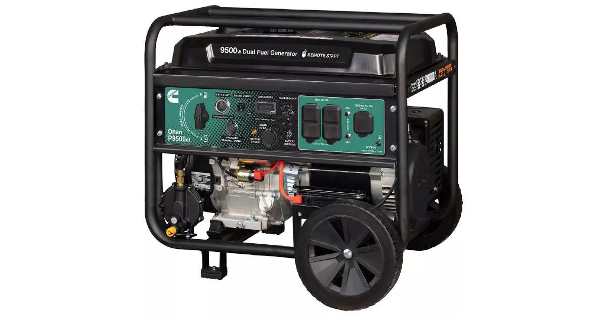 Cummins Onan P9500df 9.5kW Dual-Fuel Portable Generator 120V | 240V
