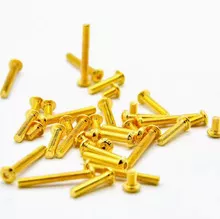 [D] M3 Button Head 12.9 Grade Steel Screws Gold (Pack of 10)