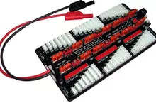 (D) Safe 40A Parallel Charge Board for 6 Packs 2-8S T Plug connector