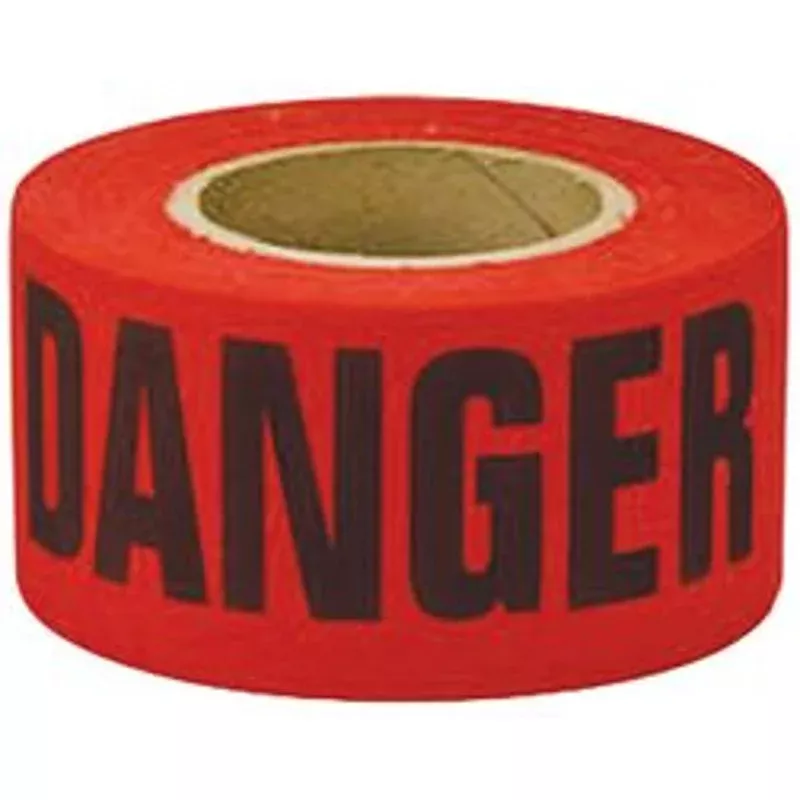 “DANGER” Barricade Tape, 3″ x 1000′, Red By 3M 357