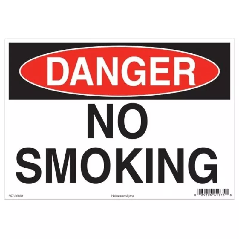 Danger/No Smoking Labels, (25PK) By HellermannTyton 597-00088