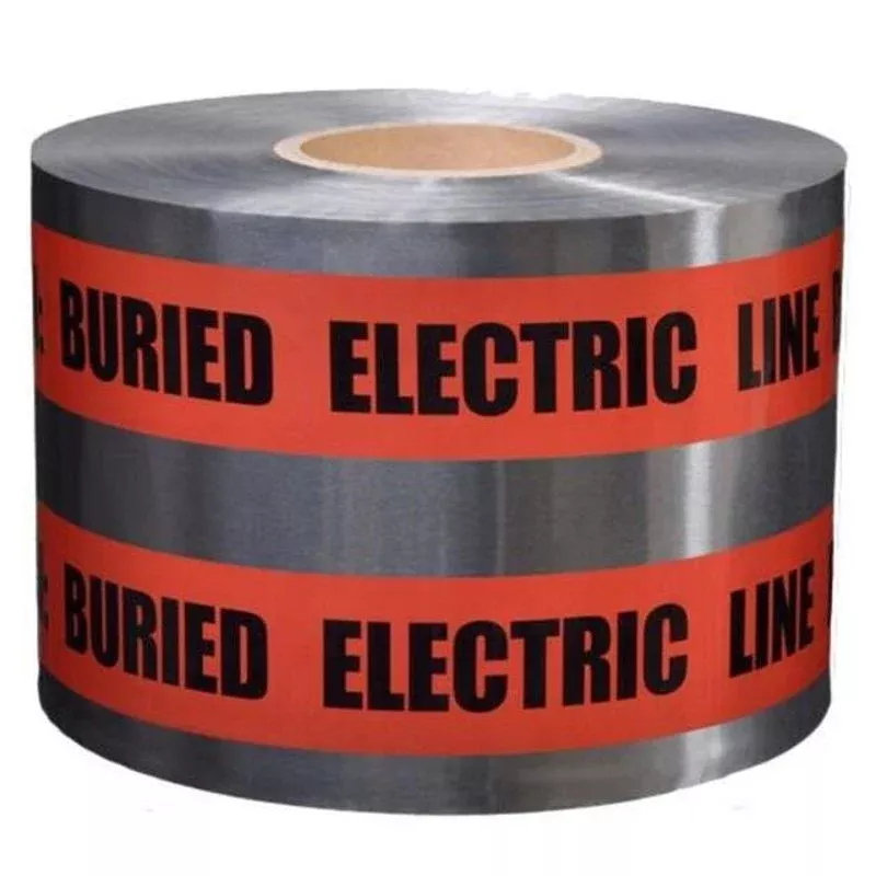 Detectable Barricade Tape, “Buried Electric Line Below”, 6″ x 1000′, RedBy Dottie DU601