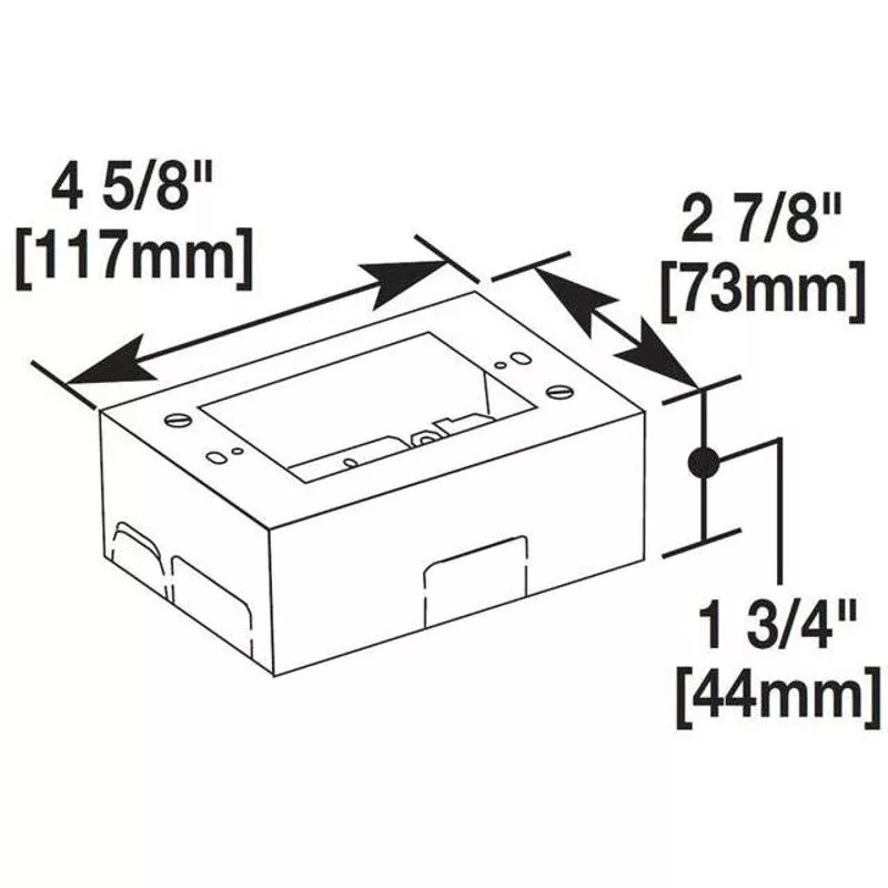 Device Box, 1-Gang, 2000 Series Raceway, Ivory By Wiremold V2048