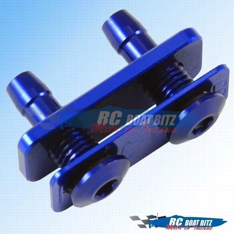 Dual water outlet for small hose Blue 521B41-B