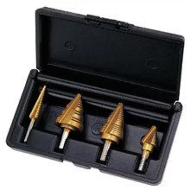 Electrician’s Step Bit Kit, Titanium Nitrite/ 4-Pc By Ideal 35-520