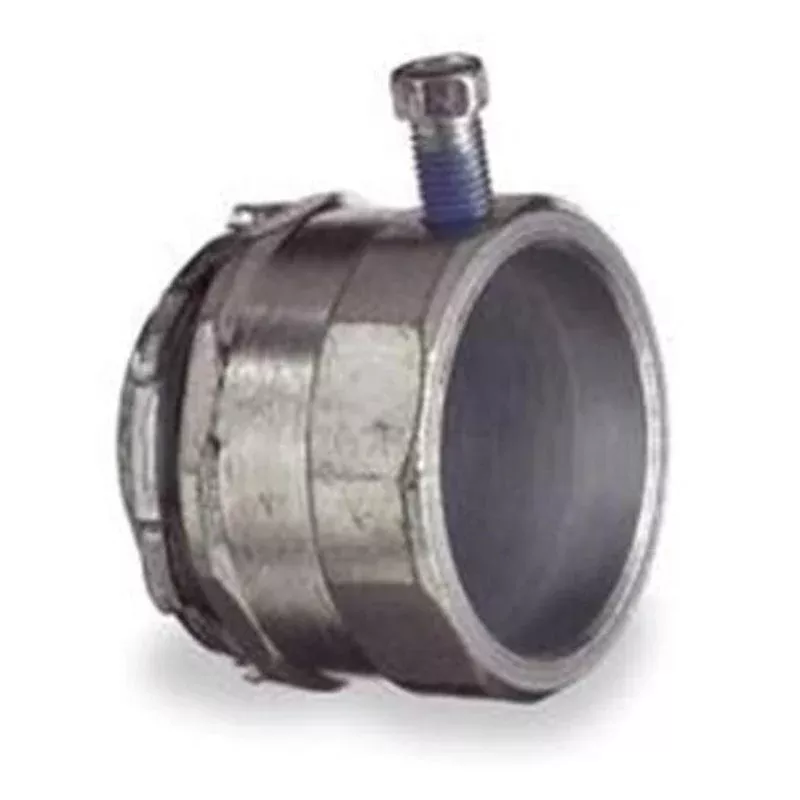EMT Set Screw Connector, Steel, 4 inch 4ESSSCN