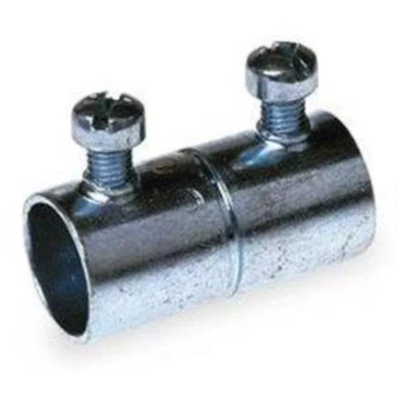 EMT Set Screw Coupling, Steel, 1-1/2 inch 112ESSSCP