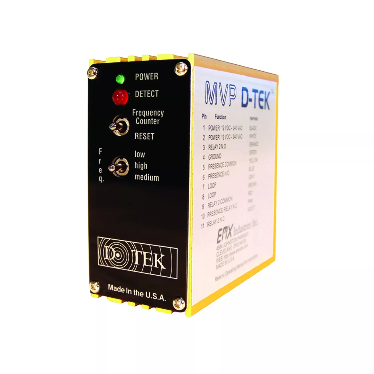 EMX MVP-D-TEK Multi Voltage Power Universal Loop Detector – 12VDC-240VAC