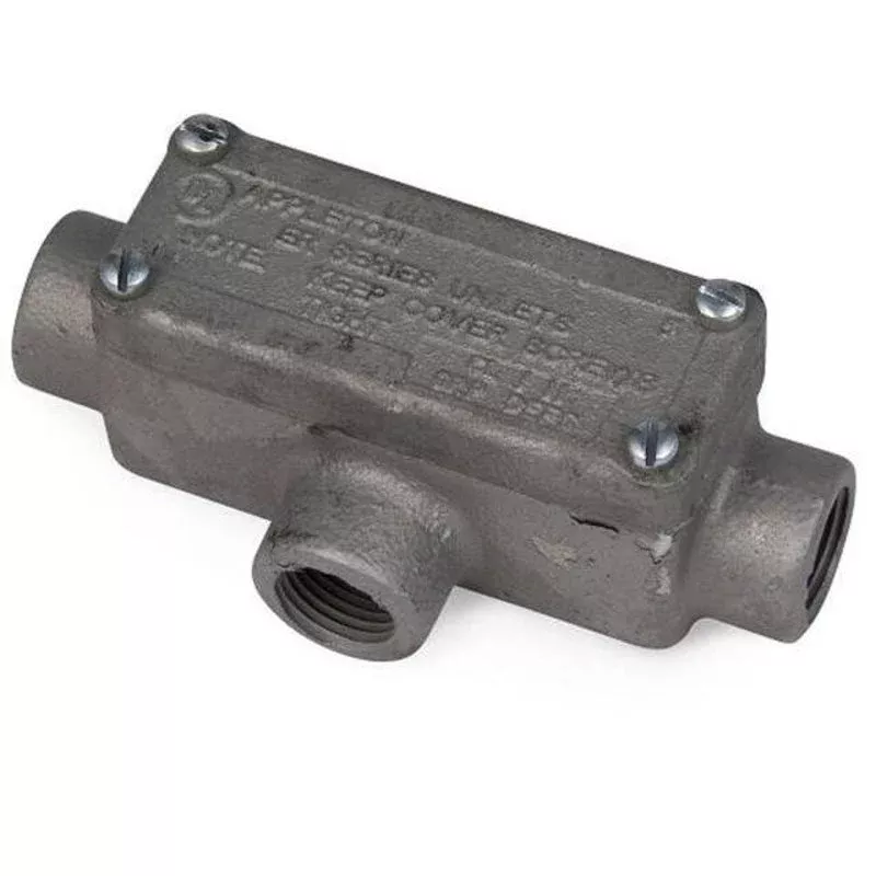 Explosion-Proof Conduit Body, Type: T, 3/4″ Malleable Iron By Appleton ERT75
