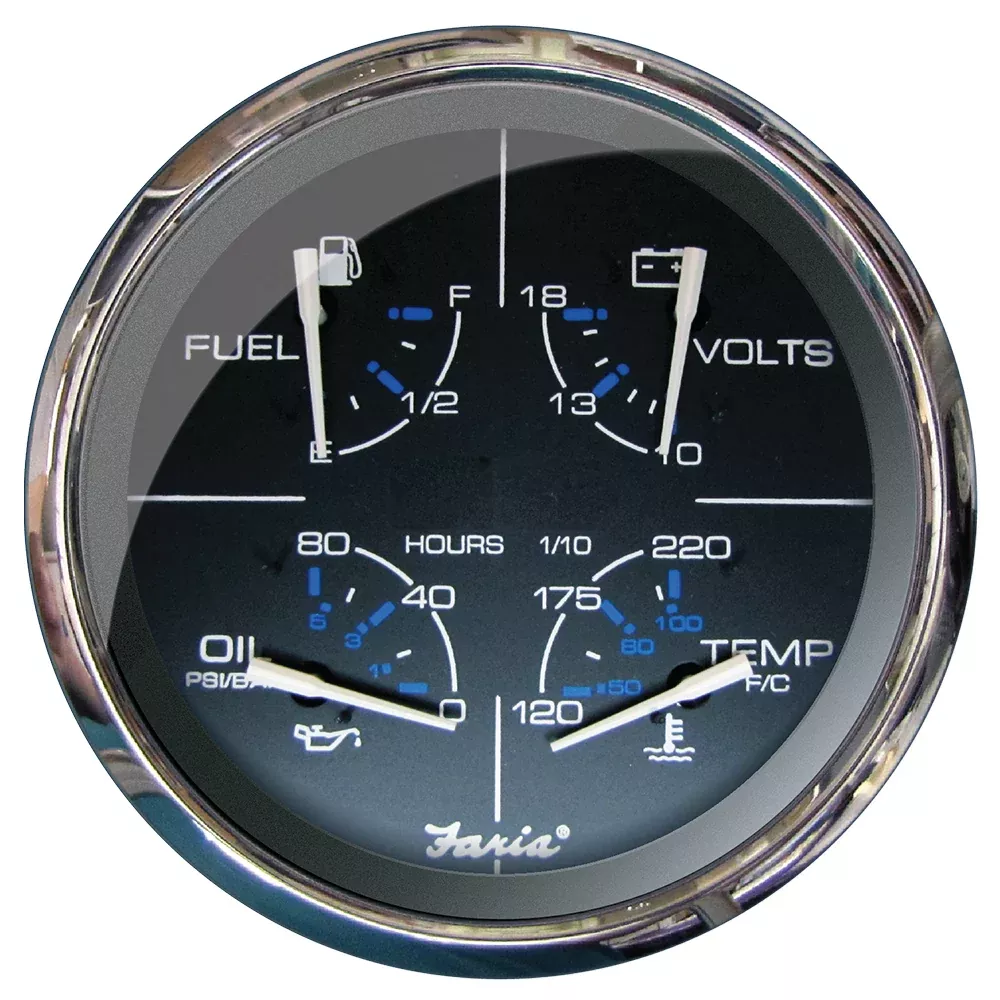 Faria Chesapeake Black 5″ Multifunction Gauge[33762]