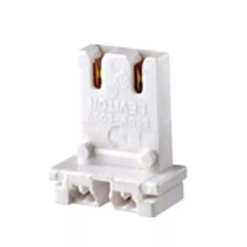 Fluorescent Lampholder, Medium Base, White By Leviton 13180-U
