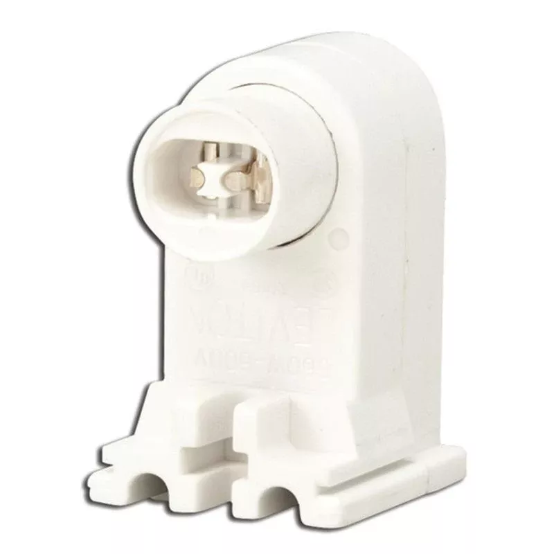 Fluorescent Lampholder, Pedestal Base By Leviton 13464-W