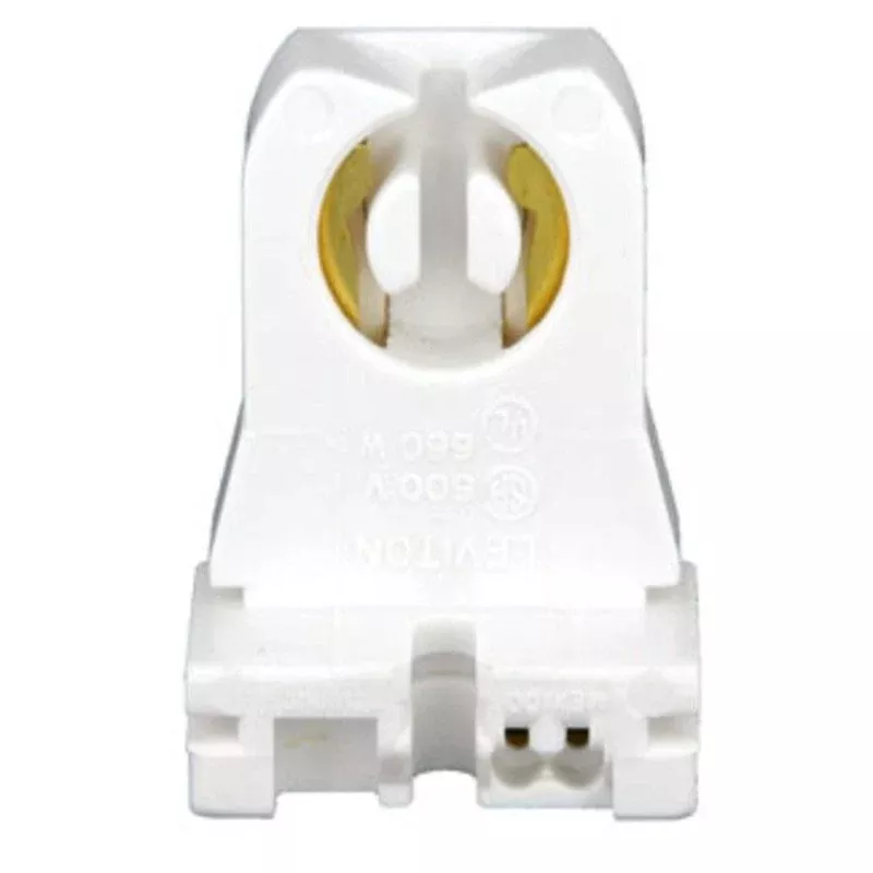 Fluorescent Lampholder, Shunted, Medium Base, White By Leviton 23351
