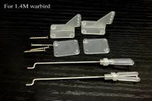 FMS 1400mm WarbirdFlap/Aileron Control Rod and Clip pack