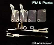 FMS Cessna Flap/Aileron Control Rod and Clip pack