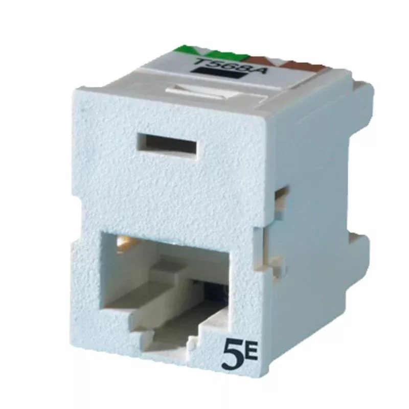 Fog White Category 5e Snap in Connector, TracJack By Ortronics TJ5E00