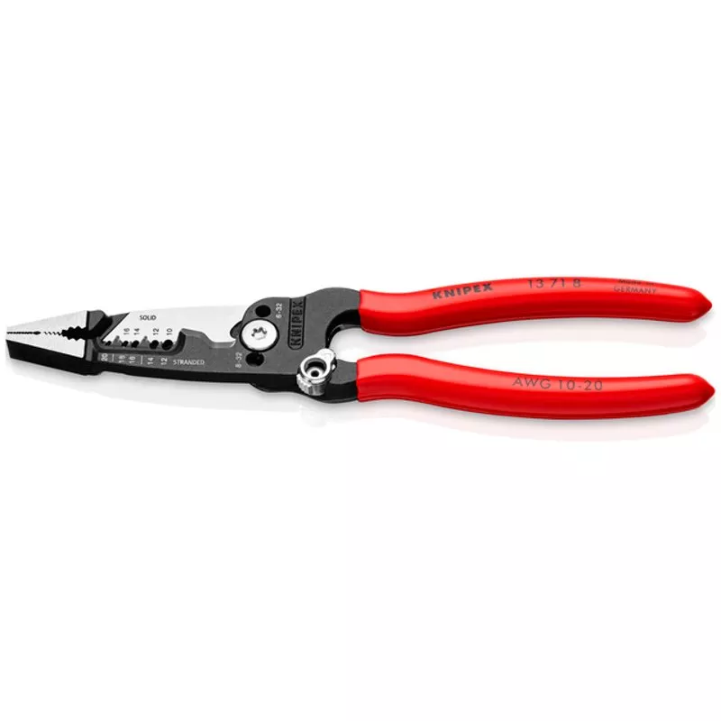 Forged Wire Stripper 10-20 AWG By Knipex 13 71 8 SBA