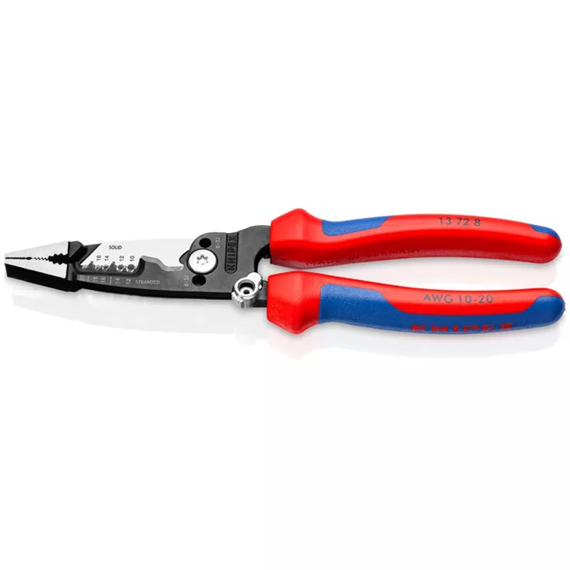 Forged Wire Stripper 10-20 AWG By Knipex 13 72 8 SBA
