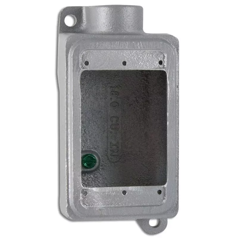 FS Device Box, 1-Gang, Dead-End, Type FS, 3/4″, Malleable Iron By Appleton FS175L